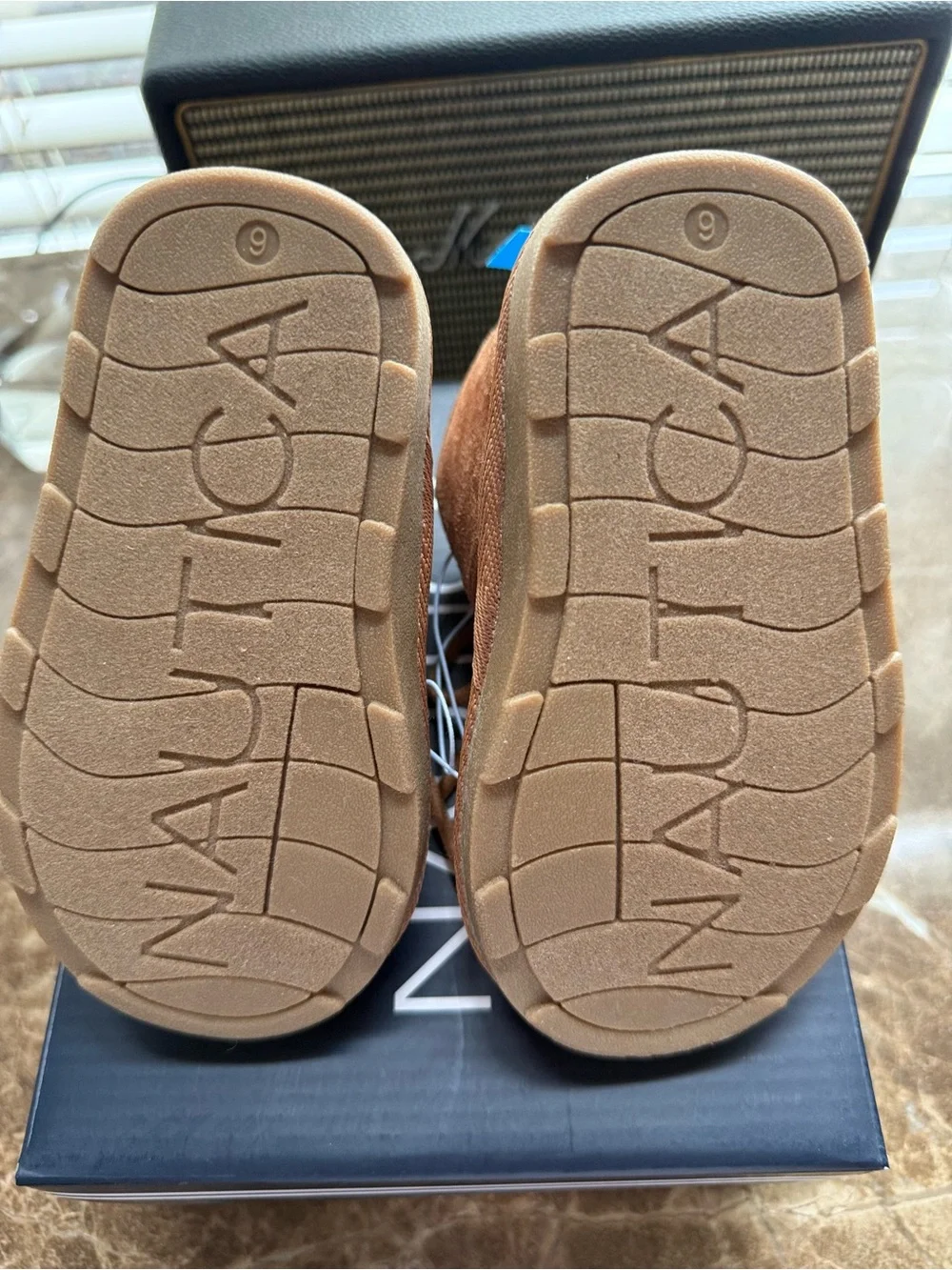 Nautica Kids' Chestnut Brown Suede Lace-Up Boots